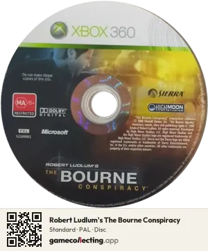 Robert Ludlum's The Bourne Conspiracy Xbox 360, PAL disc