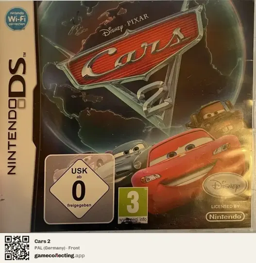 Cars 2 Nintendo DS, Germany box front
