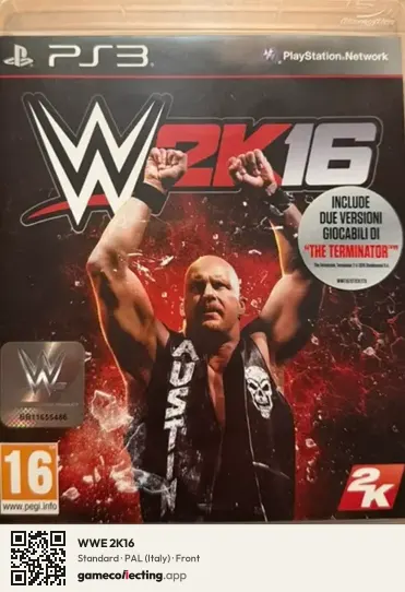 WWE 2K16 PlayStation 3, Italy box front