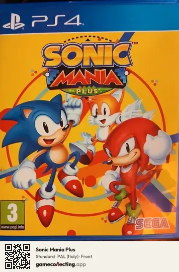 Sonic Mania Plus PlayStation 4, Italy box front