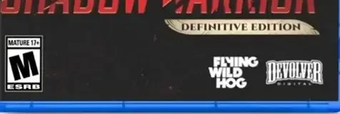 Shadow Warrior 3, the ESRB box on its front