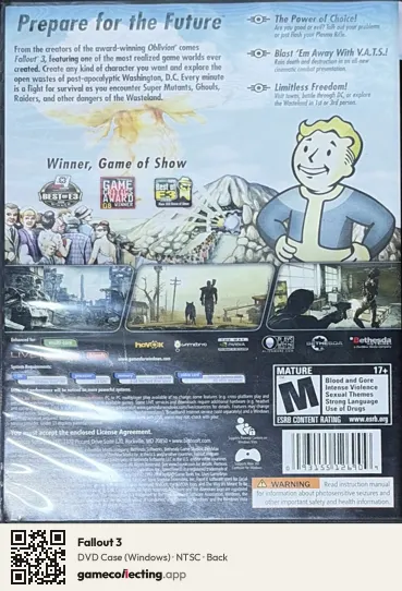 Fallout 3 Computer, NTSC box back