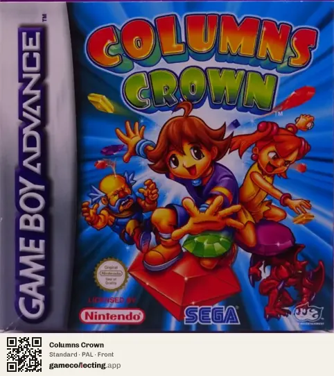 Columns Crown Game Boy Advance, PAL box front