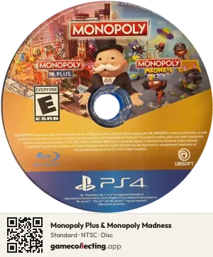 Monopoly Plus & Monopoly Madness PlayStation 4, NTSC disc