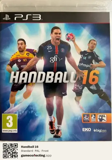 Handball 16 PlayStation 3, PAL box front
