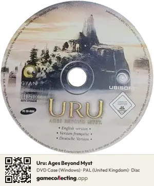 Uru: Ages Beyond Myst Computer, PAL disc