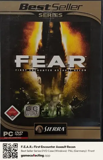 F.E.A.R.: First Encounter Assault Recon Computer, Germany box front