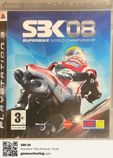 SBK 08 PlayStation 3, France box front