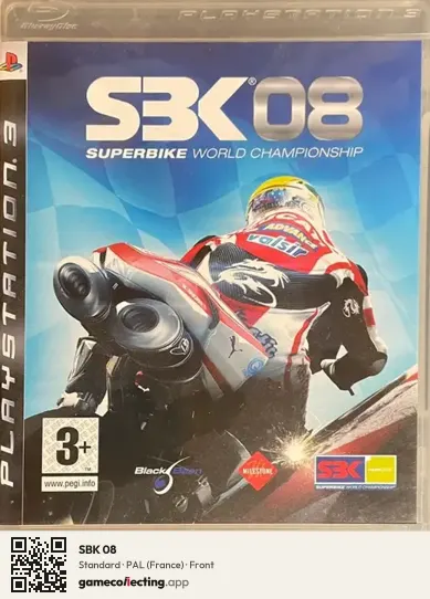 SBK 08 PlayStation 3, France box front