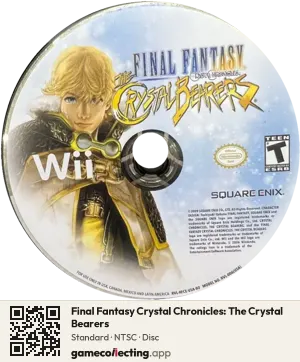 Final Fantasy Crystal Chronicles: The Crystal Bearers Nintendo Wii, NTSC disc