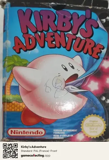 Kirby's Adventure Nintendo Entertainment System, France box front
