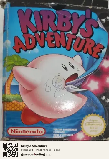 Kirby's Adventure Nintendo Entertainment System, France box front