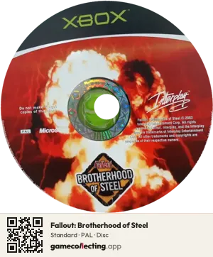 Fallout: Brotherhood of Steel Xbox, PAL disc