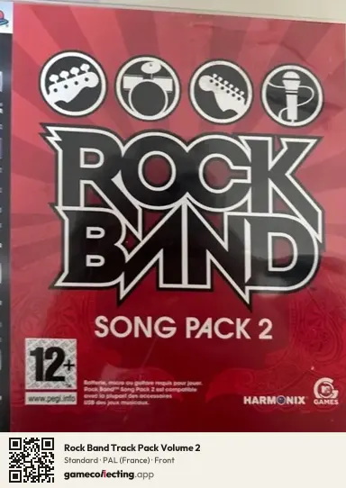 Rock Band Track Pack Volume 2 PlayStation 3, France box front