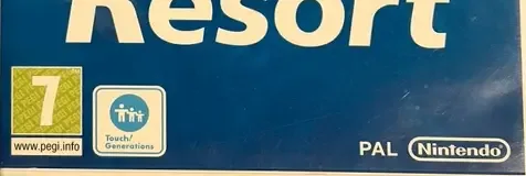 Wii Sports Resort, the PEGI square on its front