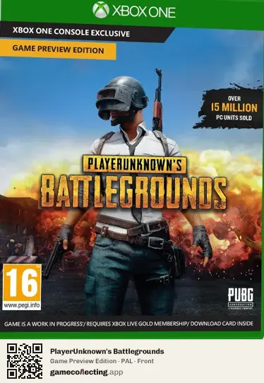 PlayerUnknown's Battlegrounds Xbox One, PAL box front