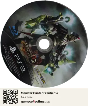 Monster Hunter Frontier G PlayStation 3, Asia disc