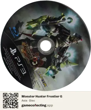 Monster Hunter Frontier G PlayStation 3, Asia disc