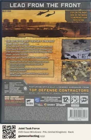 Joint Task Force Computer, United Kingdom box back