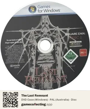 The Last Remnant Computer, PAL disc