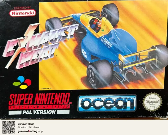 Exhaust Heat Super Nintendo Entertainment System, PAL box front