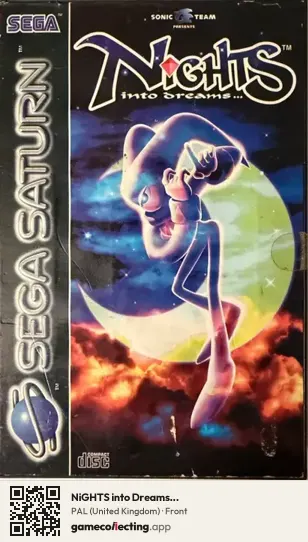 NiGHTS into Dreams... Sega Saturn, United Kingdom box front