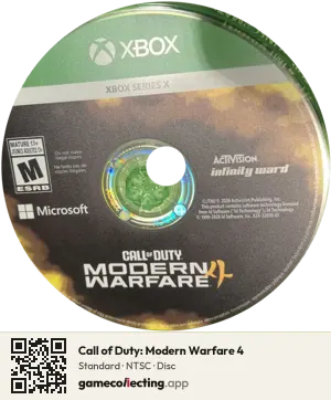 Call of Duty: Modern Warfare 4 Xbox Series X, NTSC disc