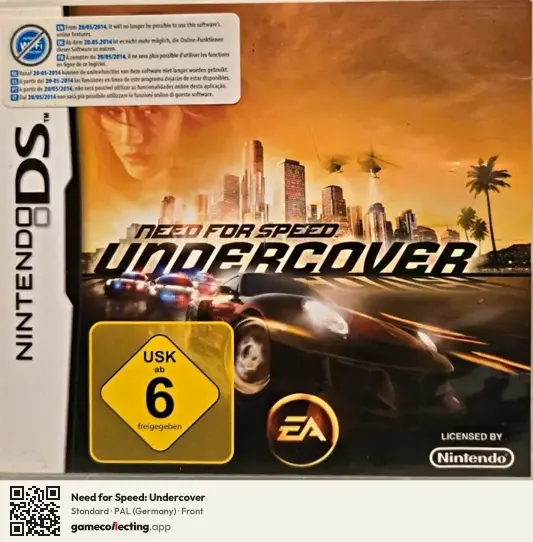 Need for Speed: Undercover Nintendo DS, Germany box front