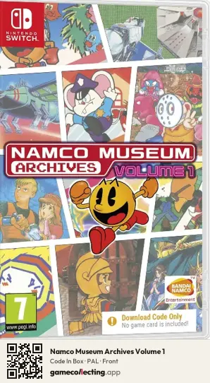 Namco Museum Archives Volume 1 Nintendo Switch, PAL box front