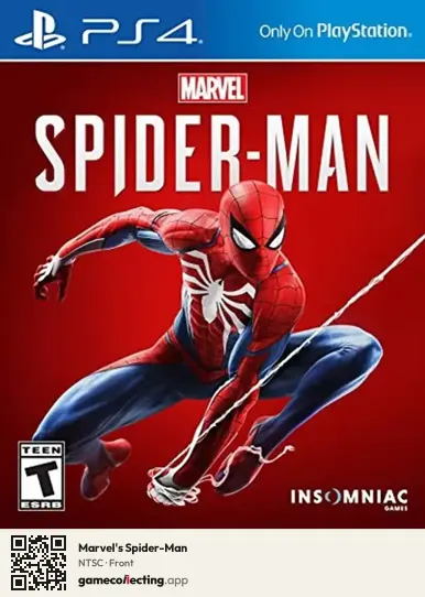 Marvel's Spider-Man PlayStation 4, NTSC box front
