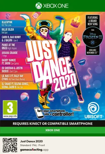 Just Dance 2020 Xbox One, PAL box front