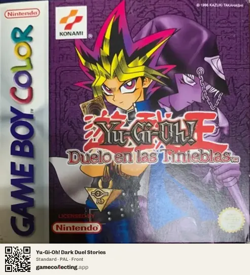 Yu-Gi-Oh! Dark Duel Stories Game Boy Color, PAL box front