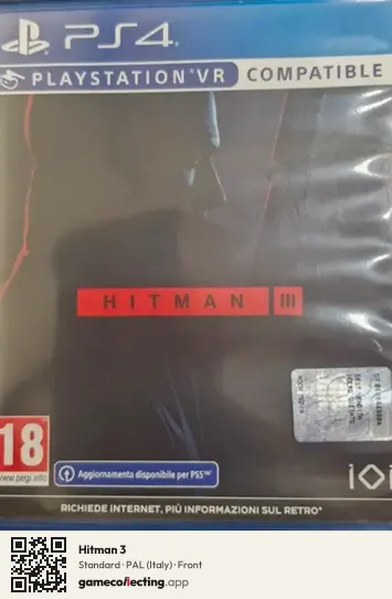 Hitman 3 PlayStation 4, Italy box front