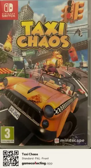 Taxi Chaos Nintendo Switch, PAL box front