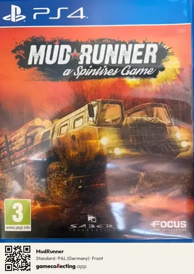 MudRunner PlayStation 4, Germany box front
