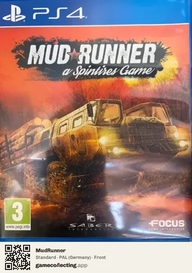 MudRunner PlayStation 4, Germany box front