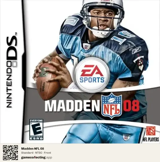 Madden NFL 08 Nintendo DS, NTSC box front