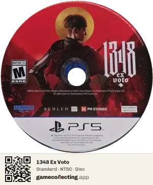 1348 Ex Voto PlayStation 5, NTSC disc