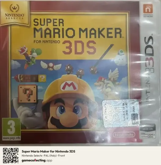 Super Mario Maker for Nintendo 3DS Nintendo 3DS, Italy box front
