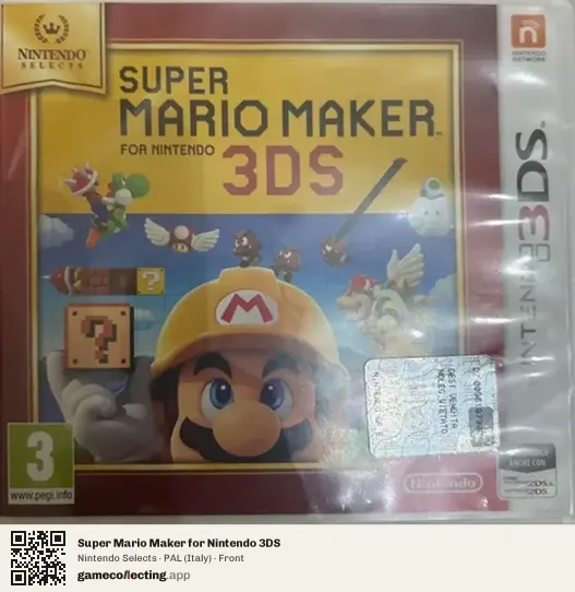 Super Mario Maker for Nintendo 3DS Nintendo 3DS, Italy box front