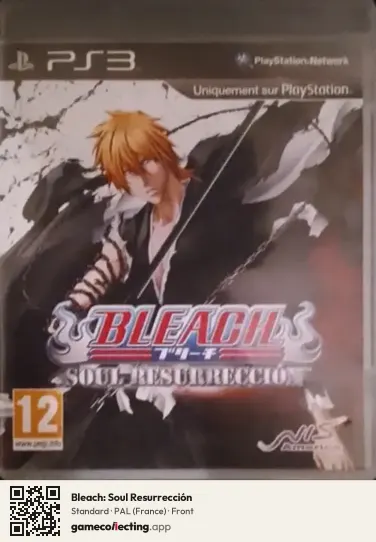 Bleach: Soul Resurrección PlayStation 3, France box front