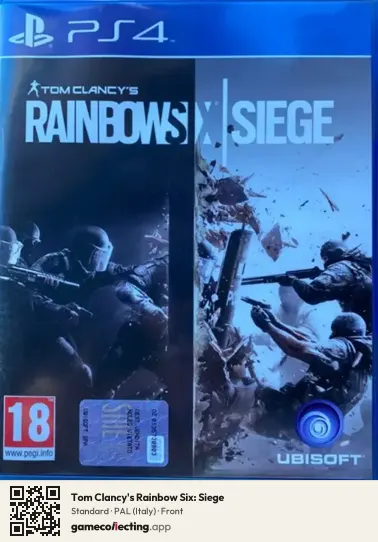 Tom Clancy's Rainbow Six: Siege PlayStation 4, Italy box front