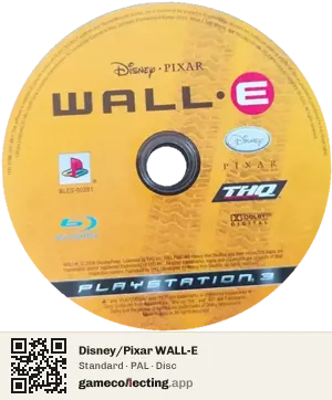 Disney/Pixar WALL-E PlayStation 3, PAL disc