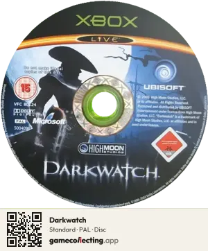 Darkwatch Xbox, PAL disc