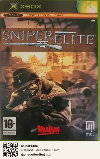 Sniper Elite Xbox, France box front