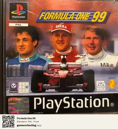 Formula One 99 PlayStation, PAL box front