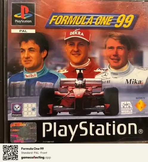 Formula One 99 PlayStation, PAL box front