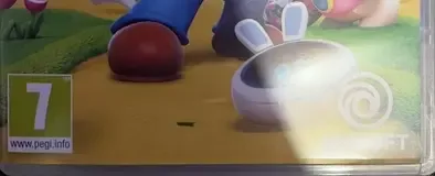 Mario + Rabbids Kingdom Battle, the PEGI square on its front