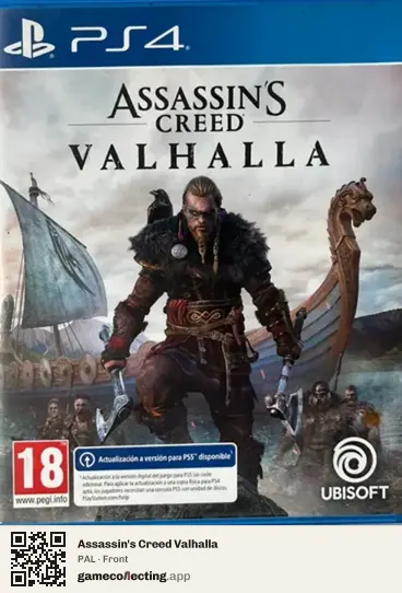 Assassin's Creed Valhalla PlayStation 4, PAL box front