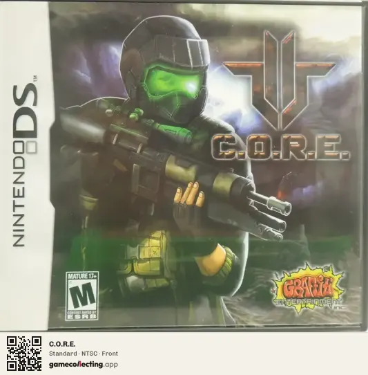 C.O.R.E. Nintendo DS, NTSC box front
